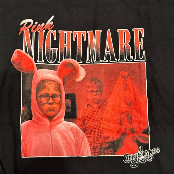 A Christmas Story Pink Nightmare Men’s Tee Size Extra Large - Picture 3 of 3